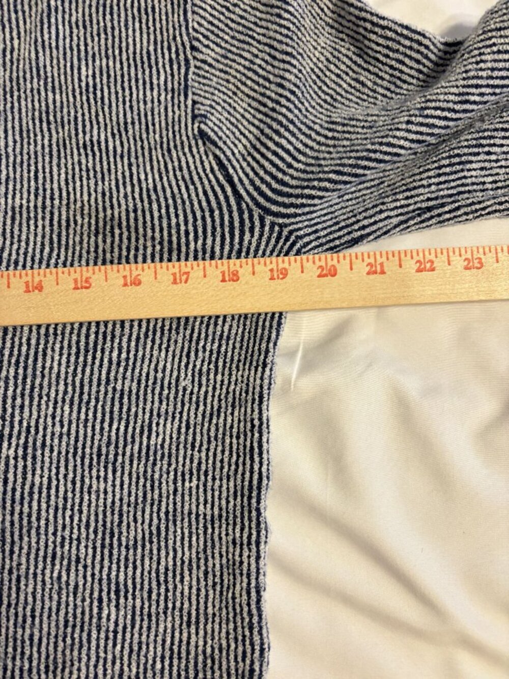 Puritan Gary Player Mens Striped Cardigan Sweater Navy & White Size M - Picture 4 of 8